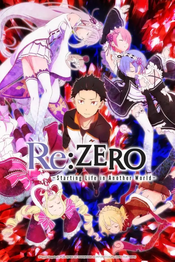 RE ZERO STARTING LIFE IN ANOTHER WORLD SEASON 1,2 AND 3
